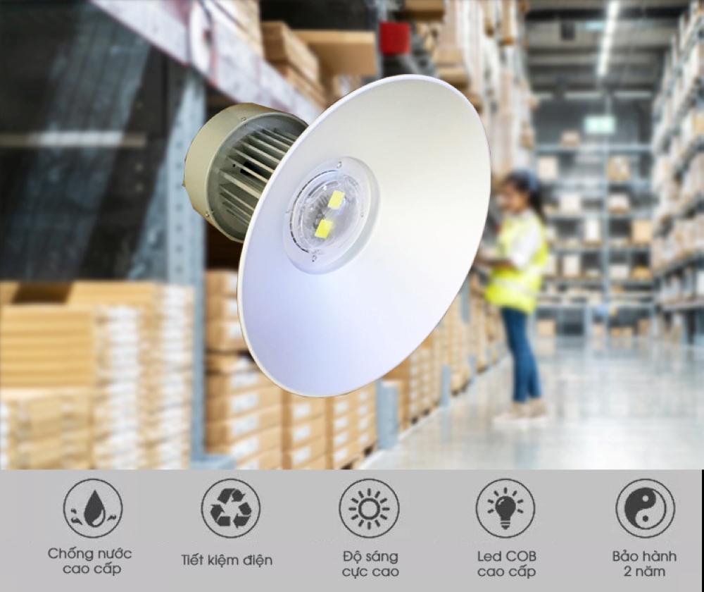 Led Nhà Xưởng Highbay 100w Led Nhà Xưởng Highbay 100w